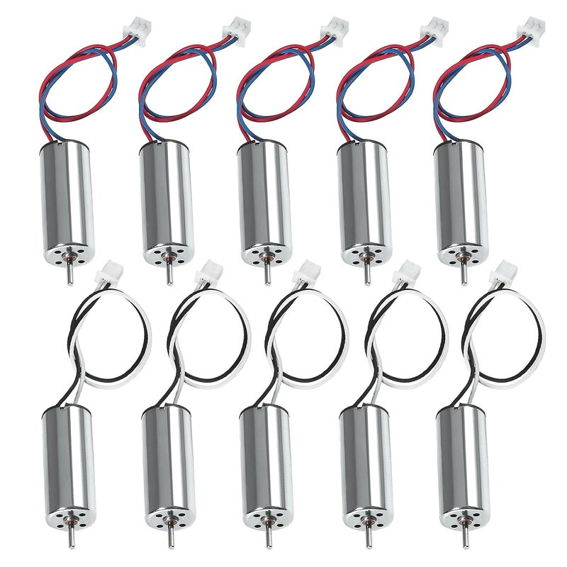 AEDIKO 10pcs 8520 Brushed Motors 8.5x20mm Motor 3-5V 0.15A 35000RPM-50000RPM 8520 Motor Hollow Cup Drone Motor Mini DC Motors - Image 1